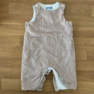 Jacadi Overalls in Red Stripe - 6M